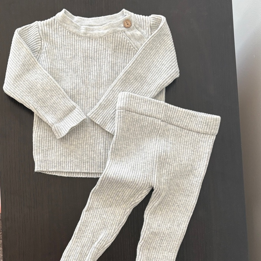 Mebie Baby Cozy Ribbed Knit Baby Set